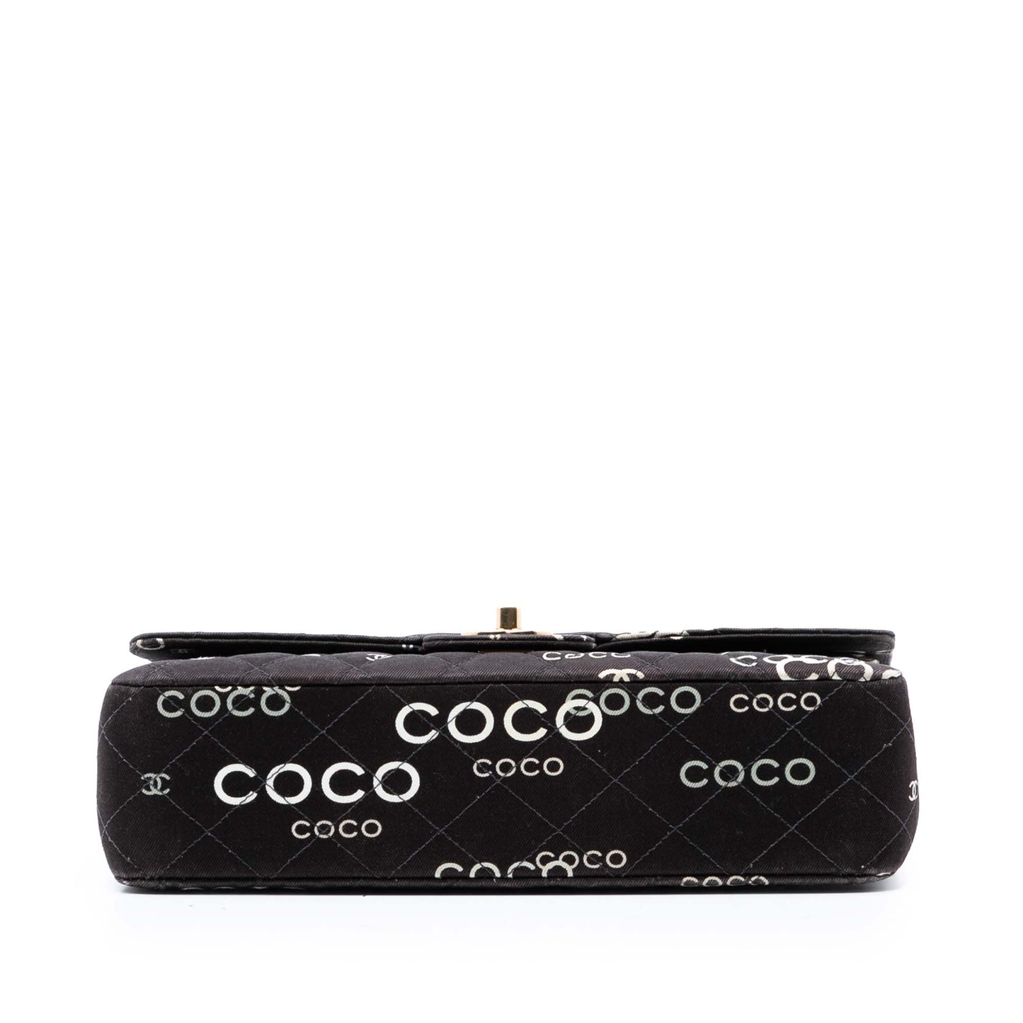 Chanel Medium Classic Canvas Coco Print Double Flap