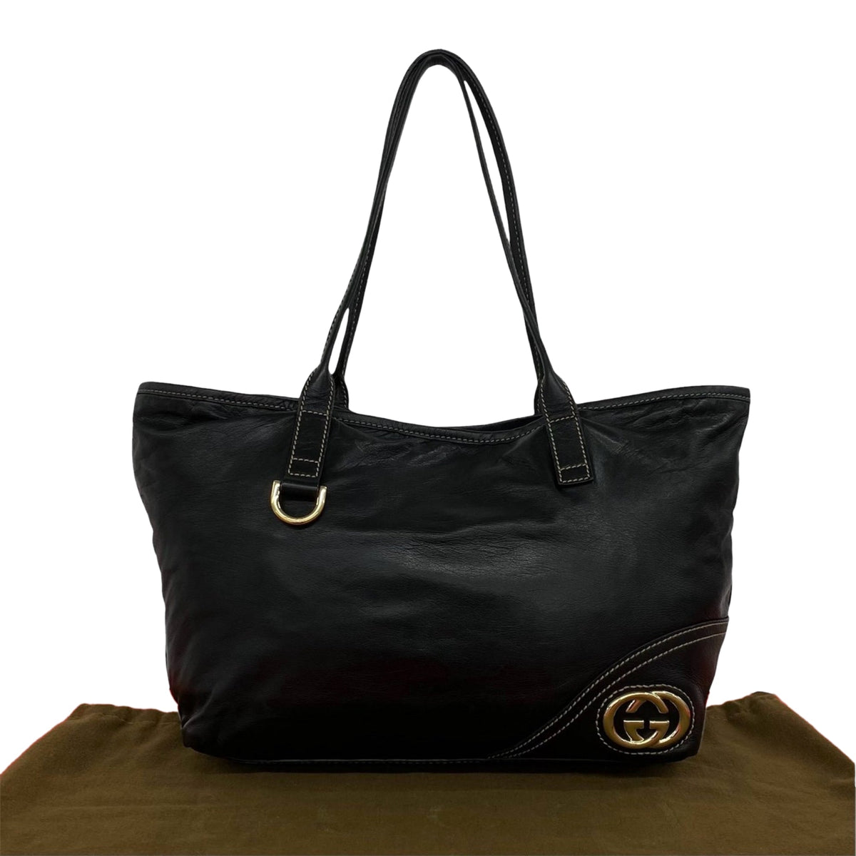 Gucci Leather New Britt Tote