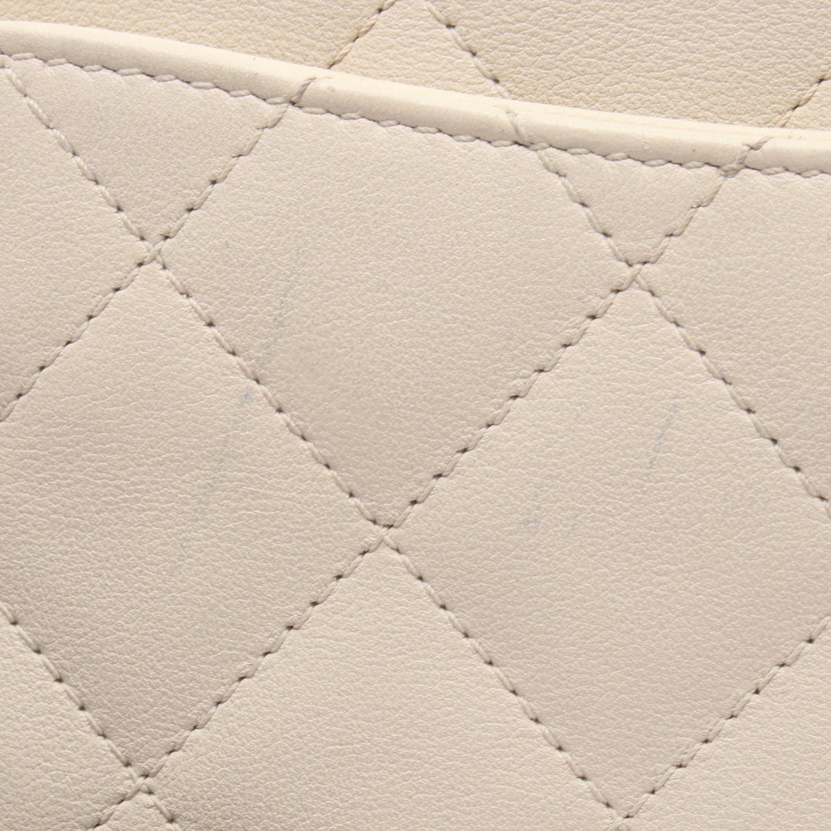 Chanel Small CC Quilted Calfskin Crystal Pearl Full Flap — White