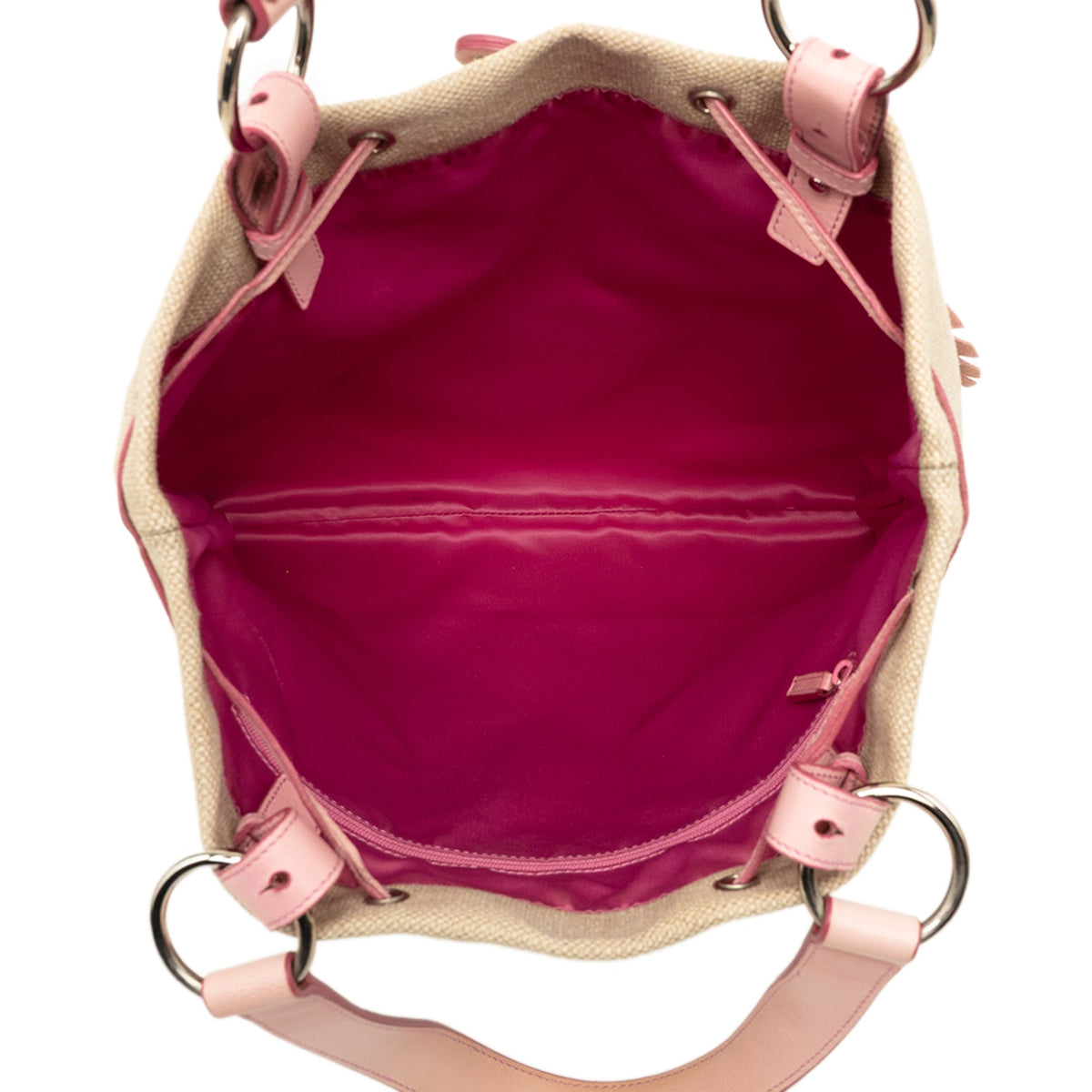Saint Laurent Canvas Heart Kahala Tote