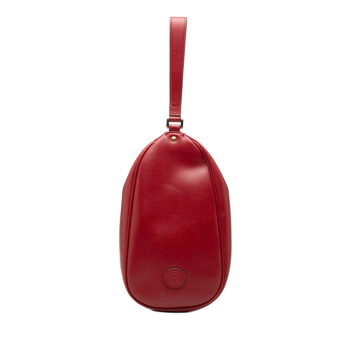 Gucci Calfskin Interlocking G Oval Clutch — Red
