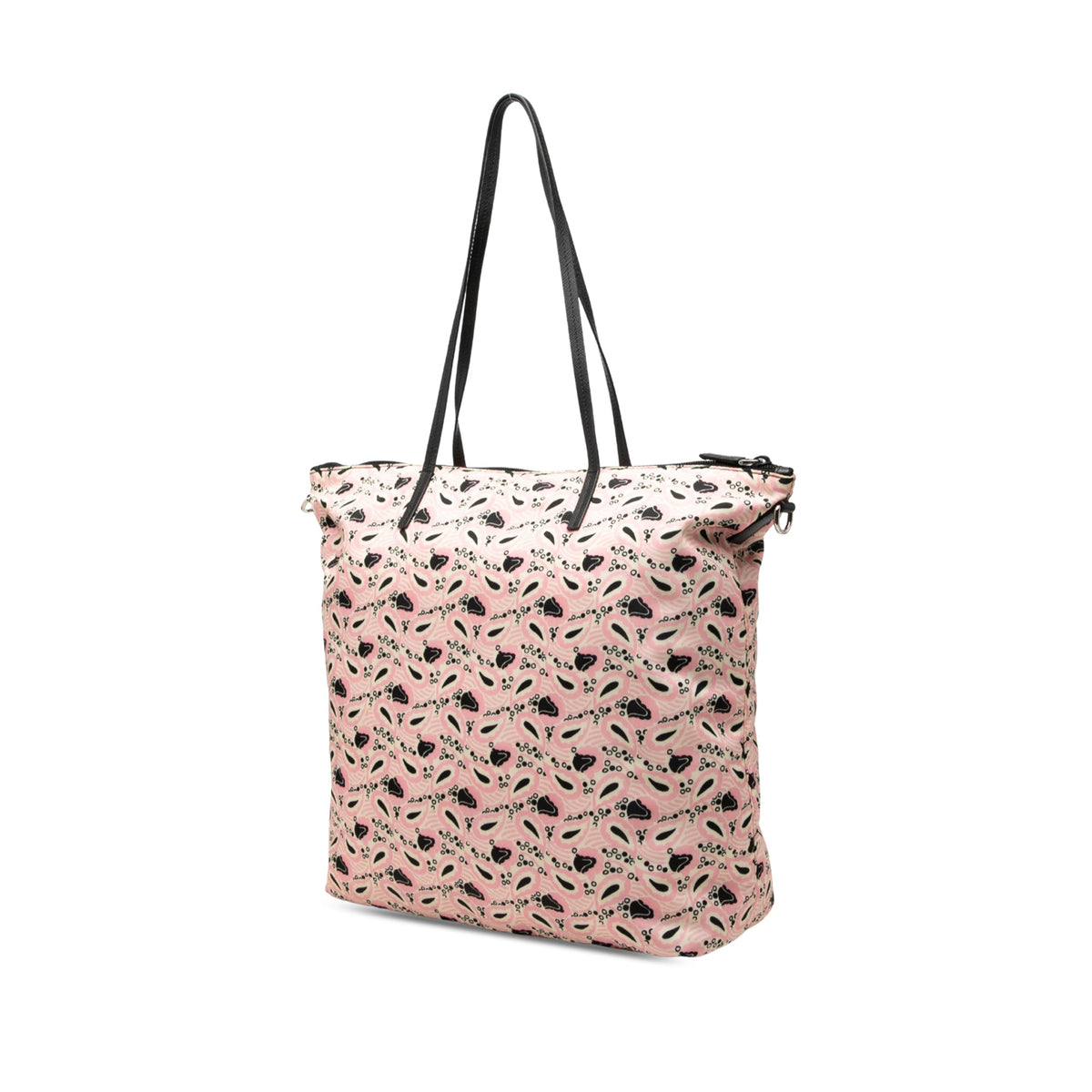 Prada Tessuto Stampato Tote — Pink
