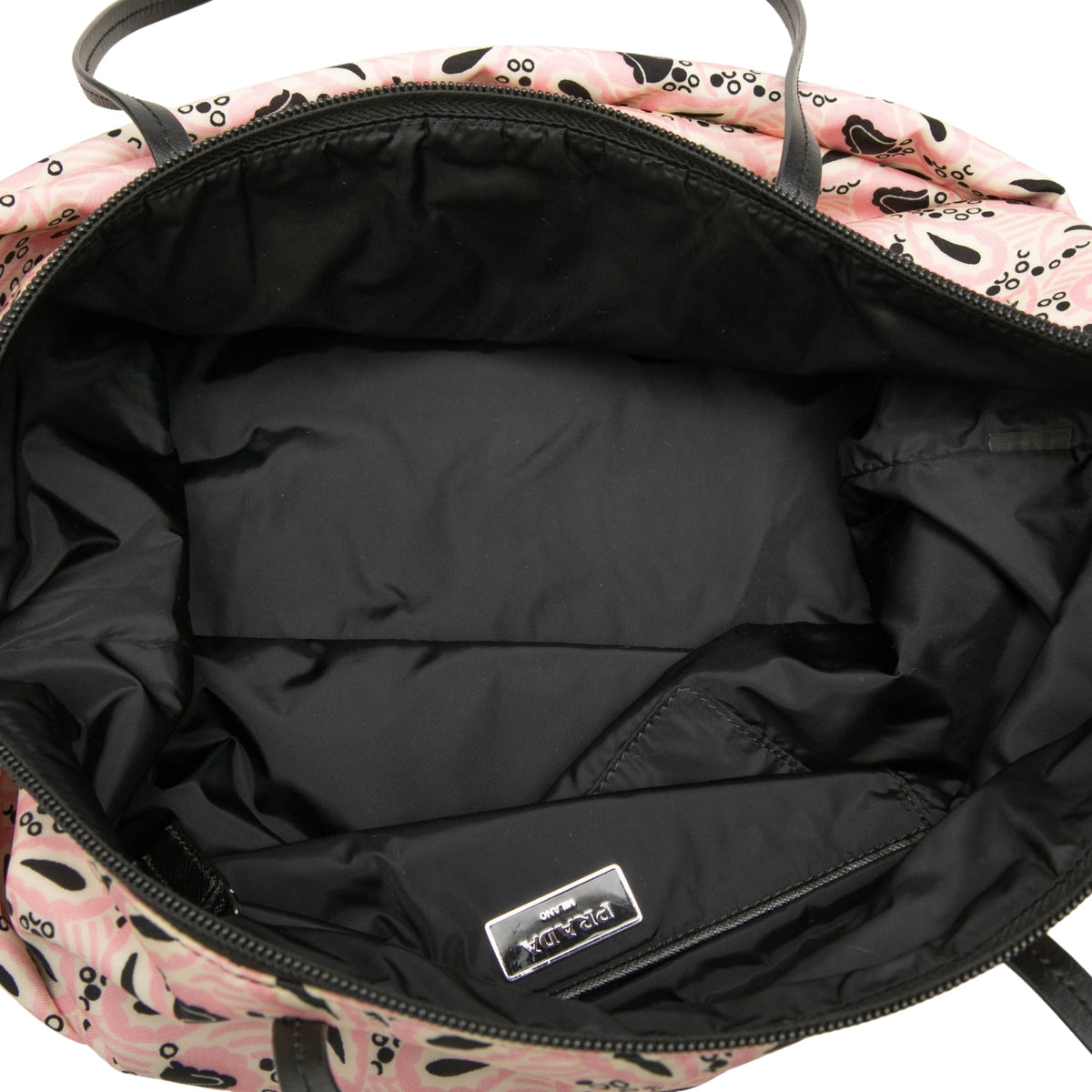 Prada Tessuto Stampato Tote — Pink