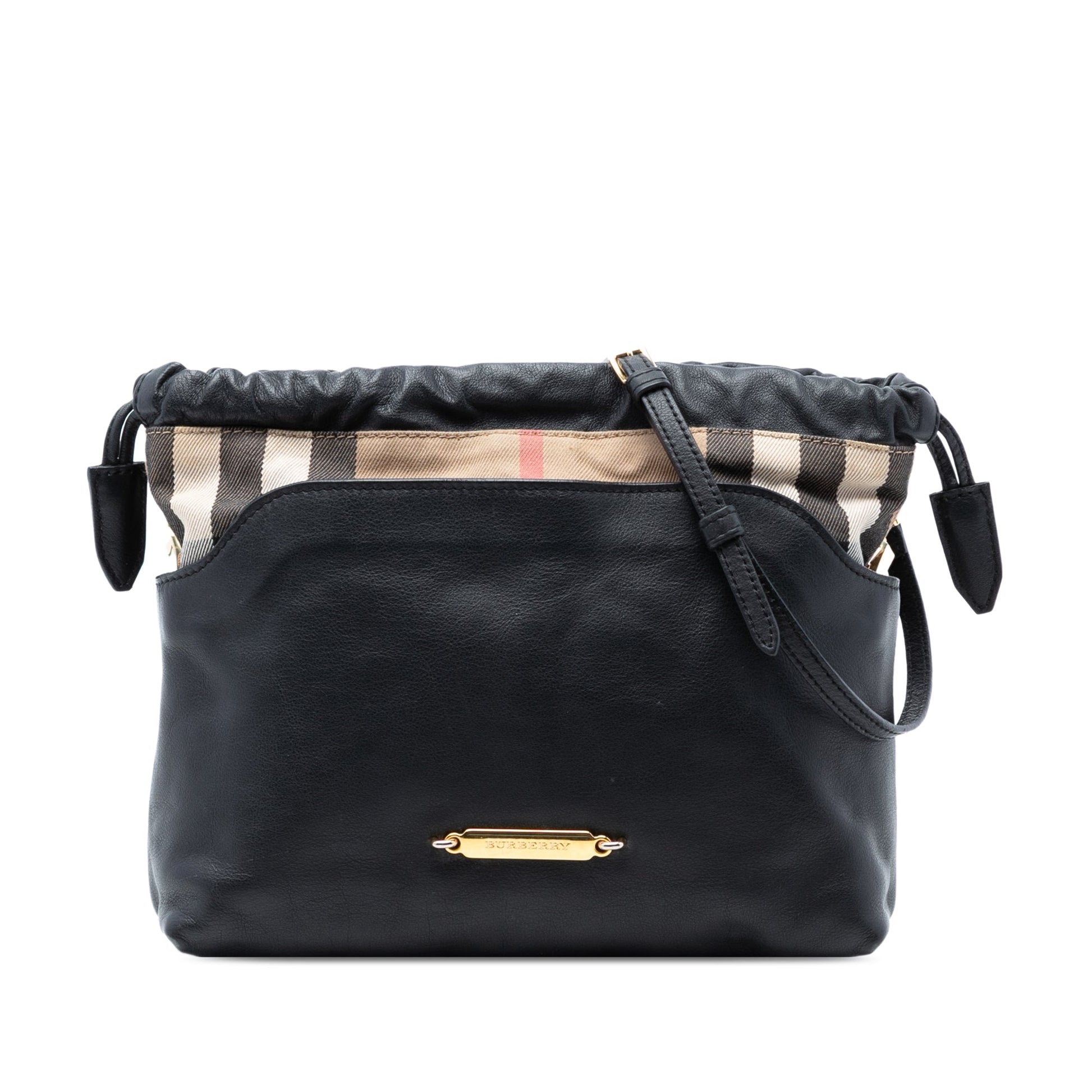 House Check Canvas and Calfskin Little Crush Crossbody