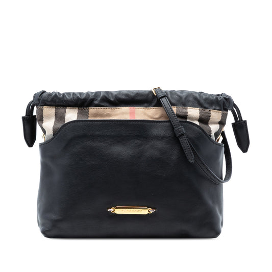 House Check Canvas and Calfskin Little Crush Crossbody