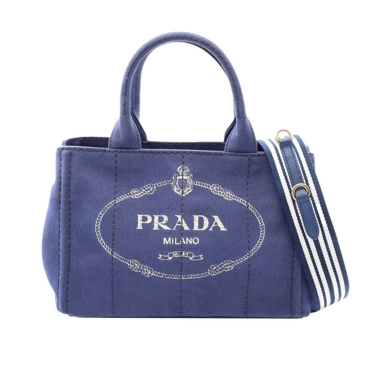 Prada Small Canvas Canapa Logo Tote