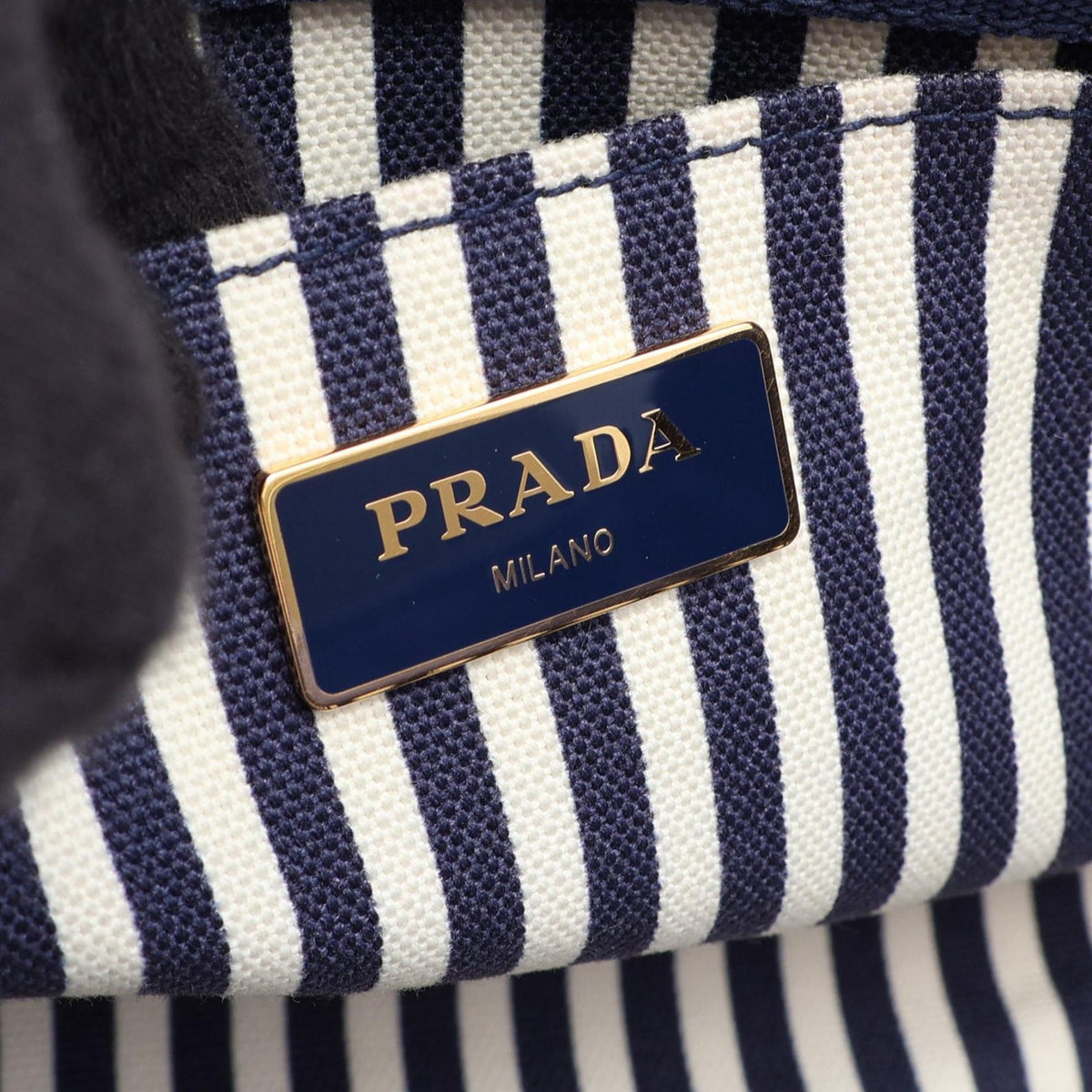 Prada Small Canvas Canapa Logo Tote