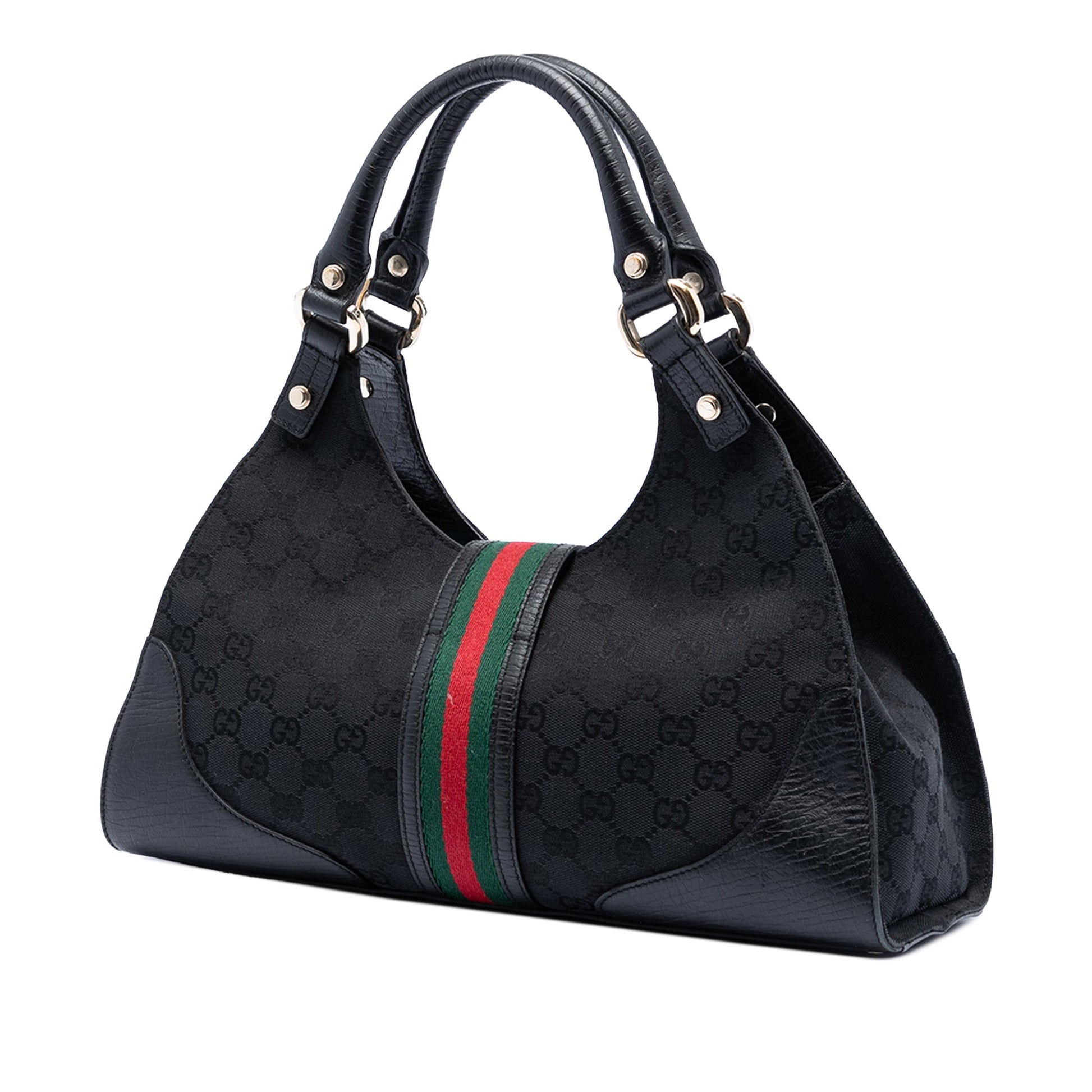 Gucci GG Canvas Web Junco Shoulder Bag