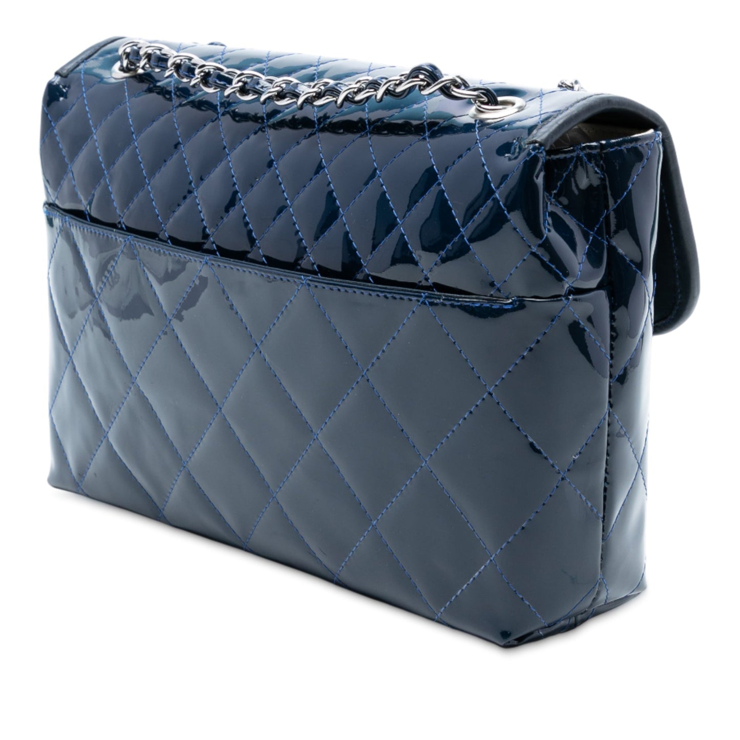 Chanel Quilted Patent In The Business Flap