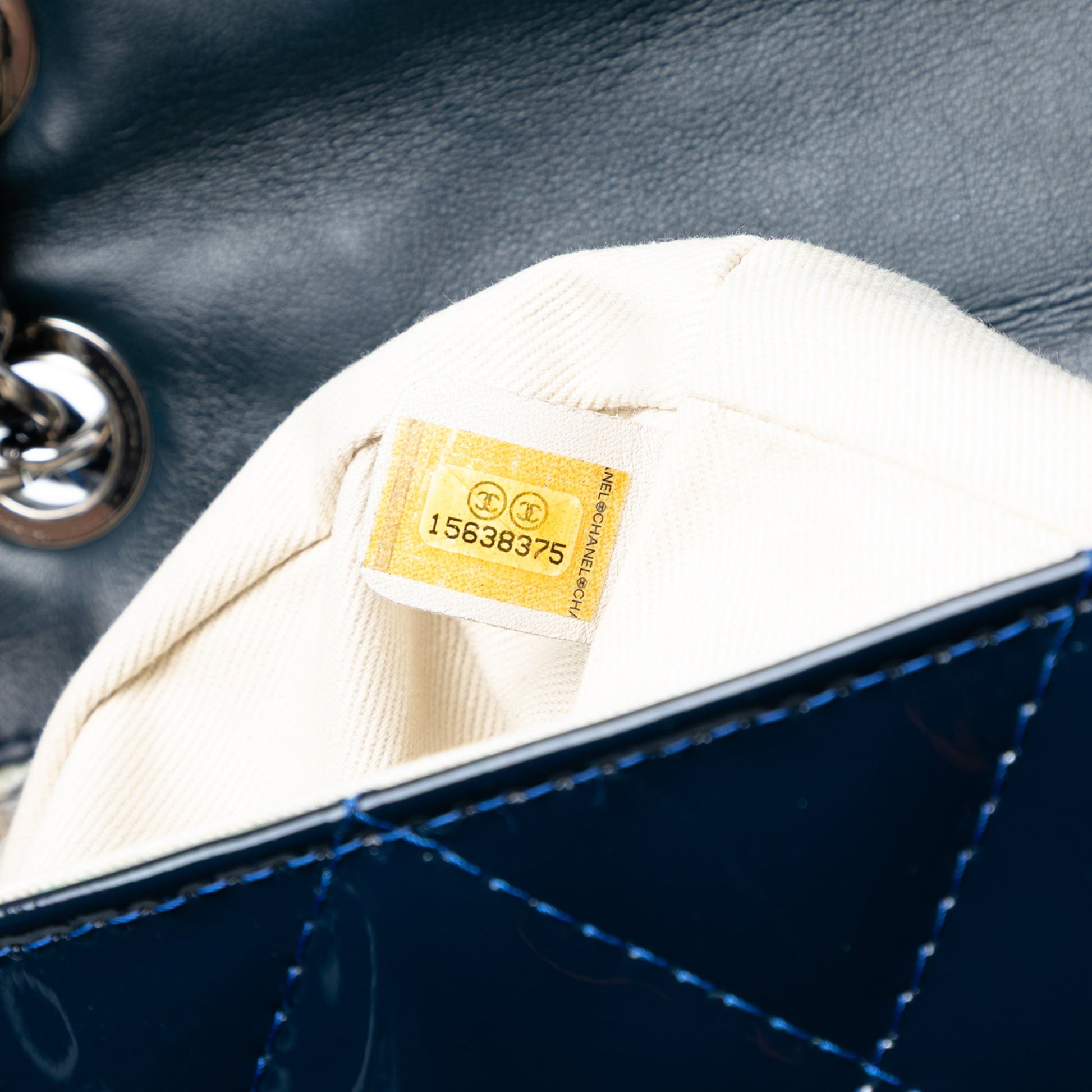 Chanel Quilted Patent In The Business Flap
