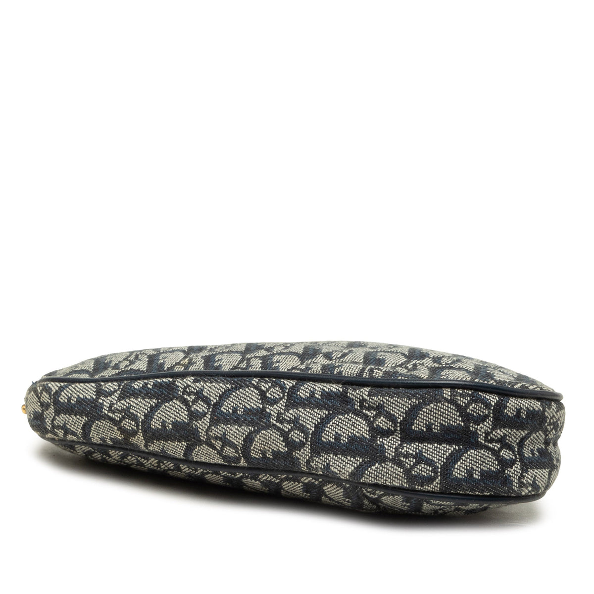 Dior Mini Diorissimo Canvas Saddle Pochette — Blue
