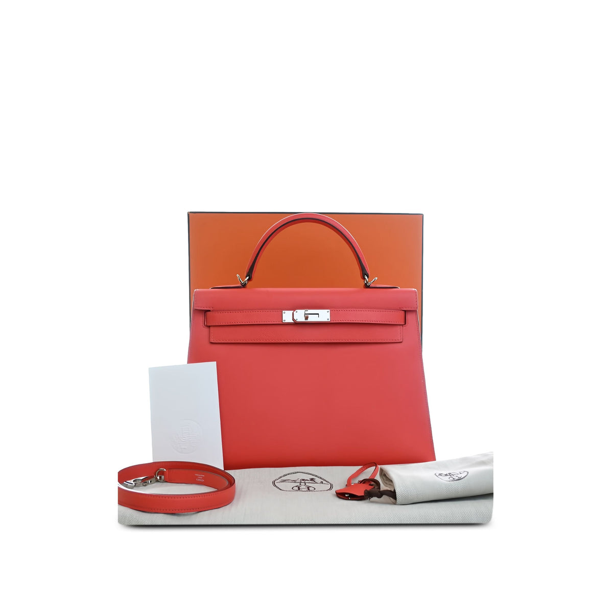 Hermès Epsom Kelly II Sellier 32 — Pink
