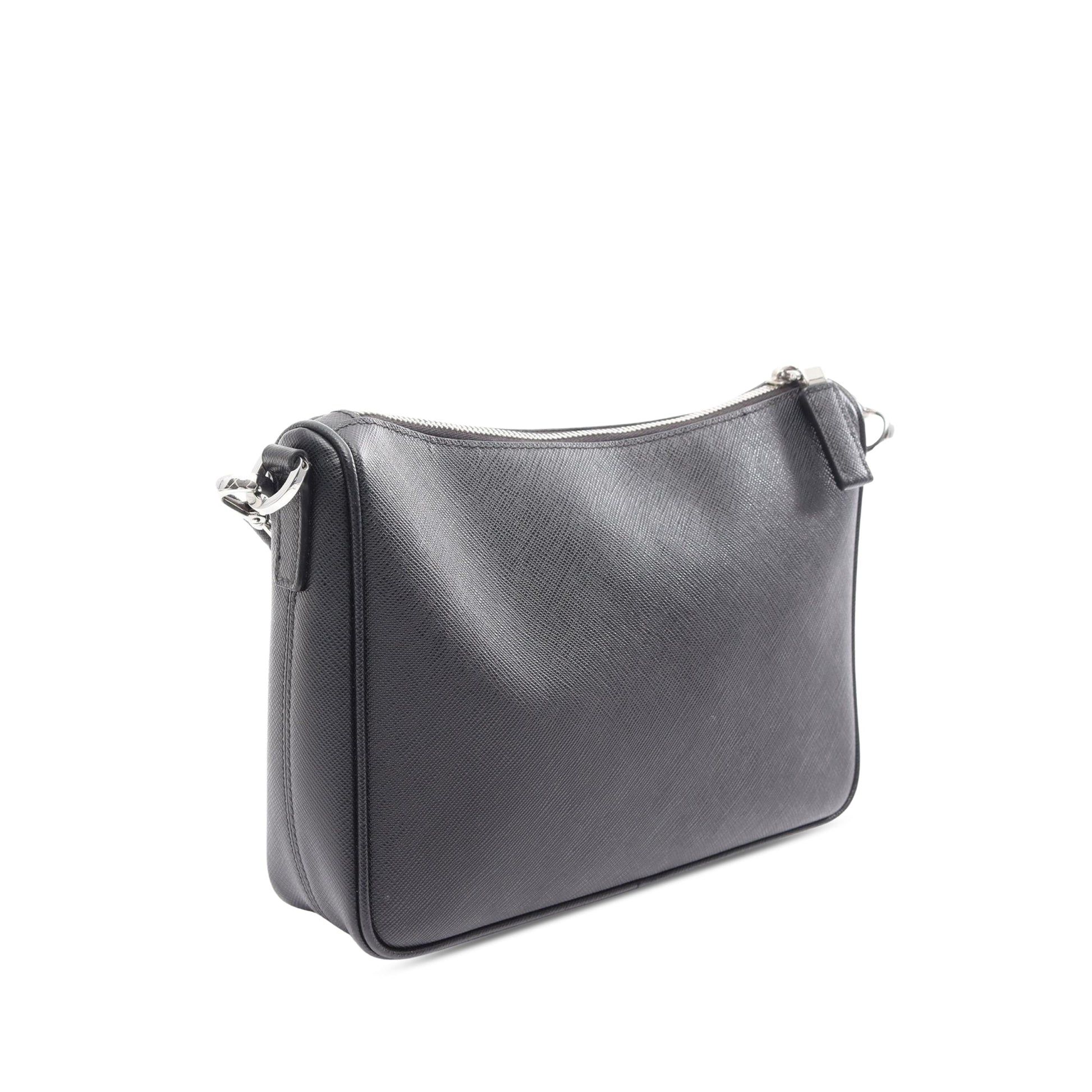 Prada Saffiano Zip Top Crossbody