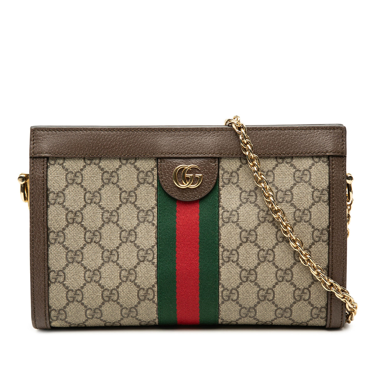 Gucci Small GG Supreme Web Ophidia Chain Crossbody