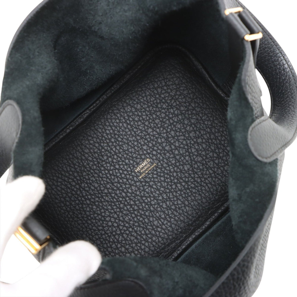 Hermès Clemence Picotin 18 — Black
