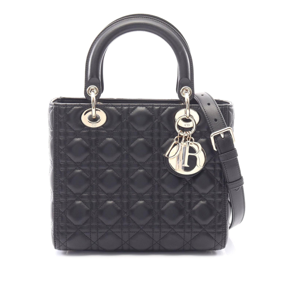 Dior Medium Lambskin Cannage Lady Dior