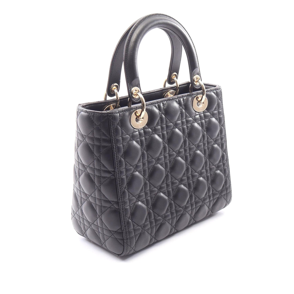 Dior Medium Lambskin Cannage Lady Dior