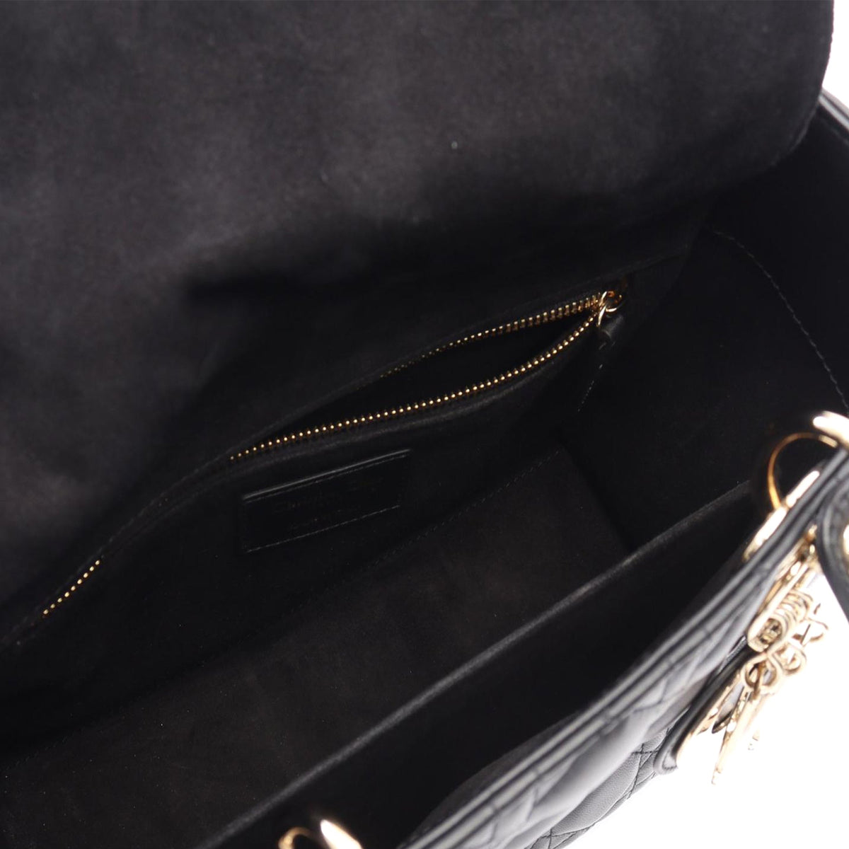 Dior Medium Lambskin Cannage Lady Dior