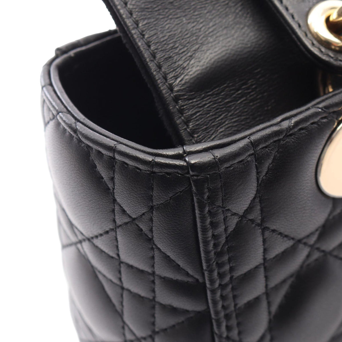 Dior Medium Lambskin Cannage Lady Dior