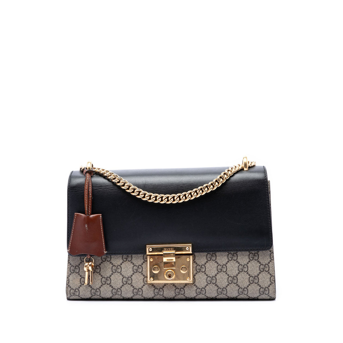 Gucci Medium GG Supreme Padlock Shoulder Bag
