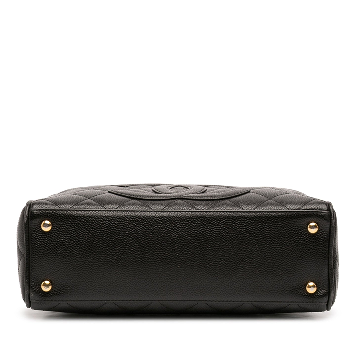 Chanel CC Quilted Caviar Bowling Bag
