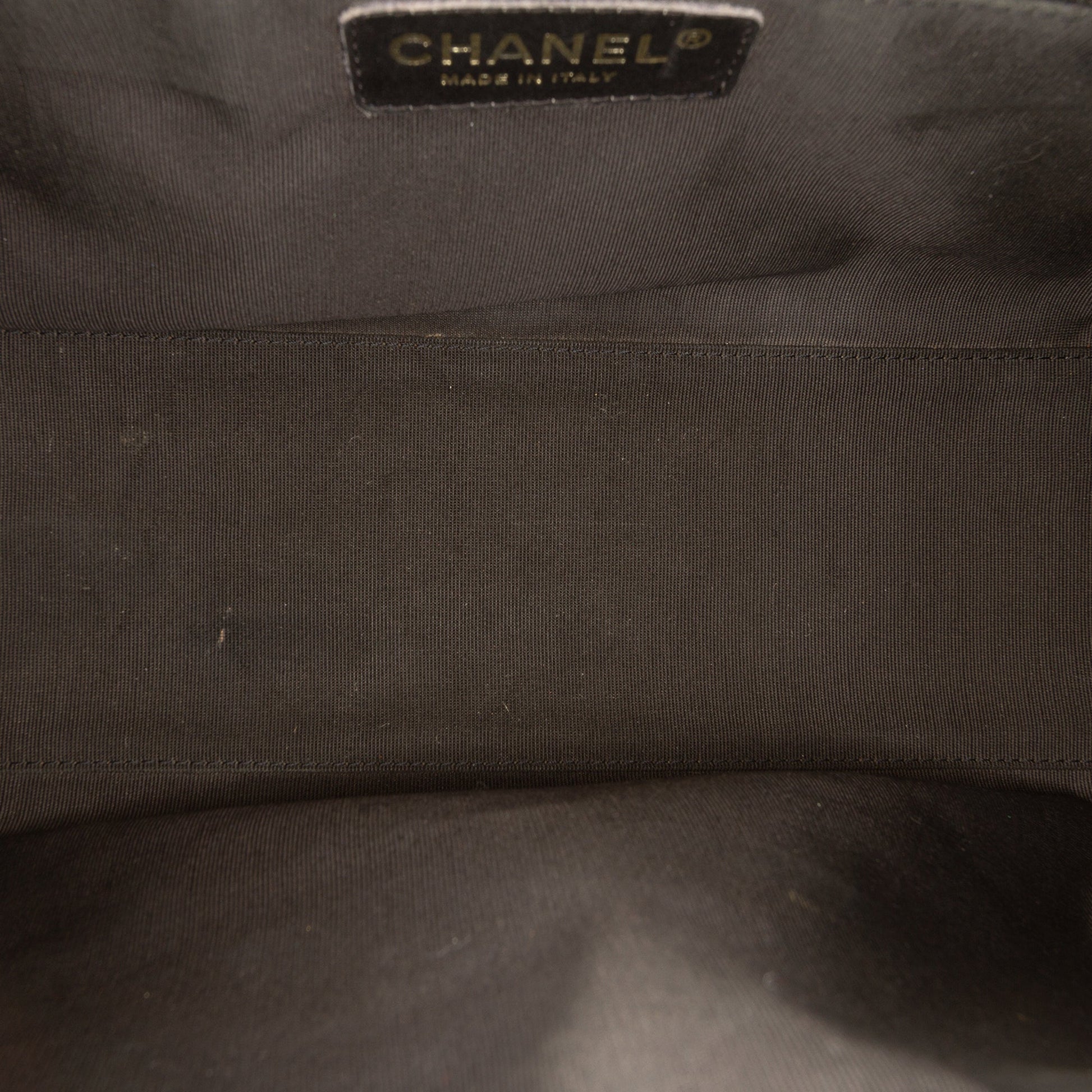Chanel CC Quilted Caviar Bowling Bag