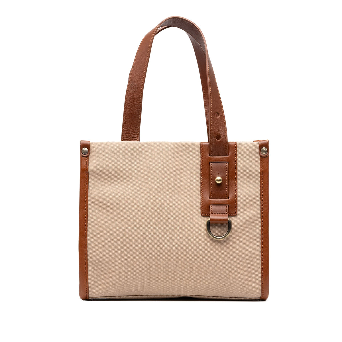 Burberry Canvas Handbag — Beige