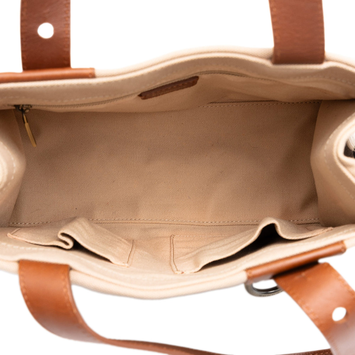 Burberry Canvas Handbag — Beige