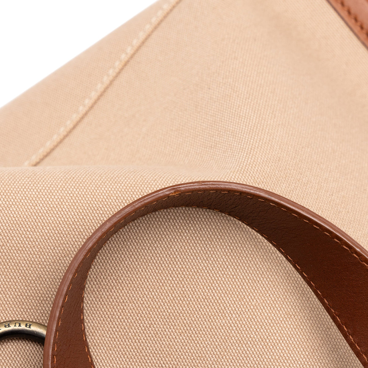 Burberry Canvas Handbag — Beige