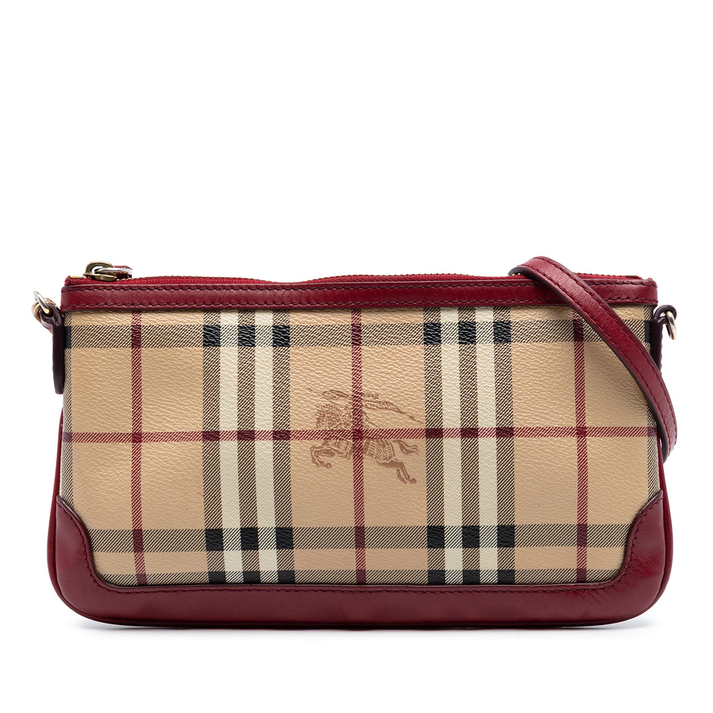 Burberry Haymarket Check Coated Canvas Peyton Crossbody