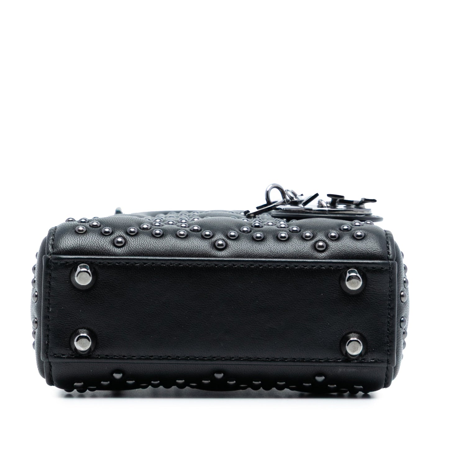 Dior Micro Lambskin Cannage Studded Supple Lady Dior
