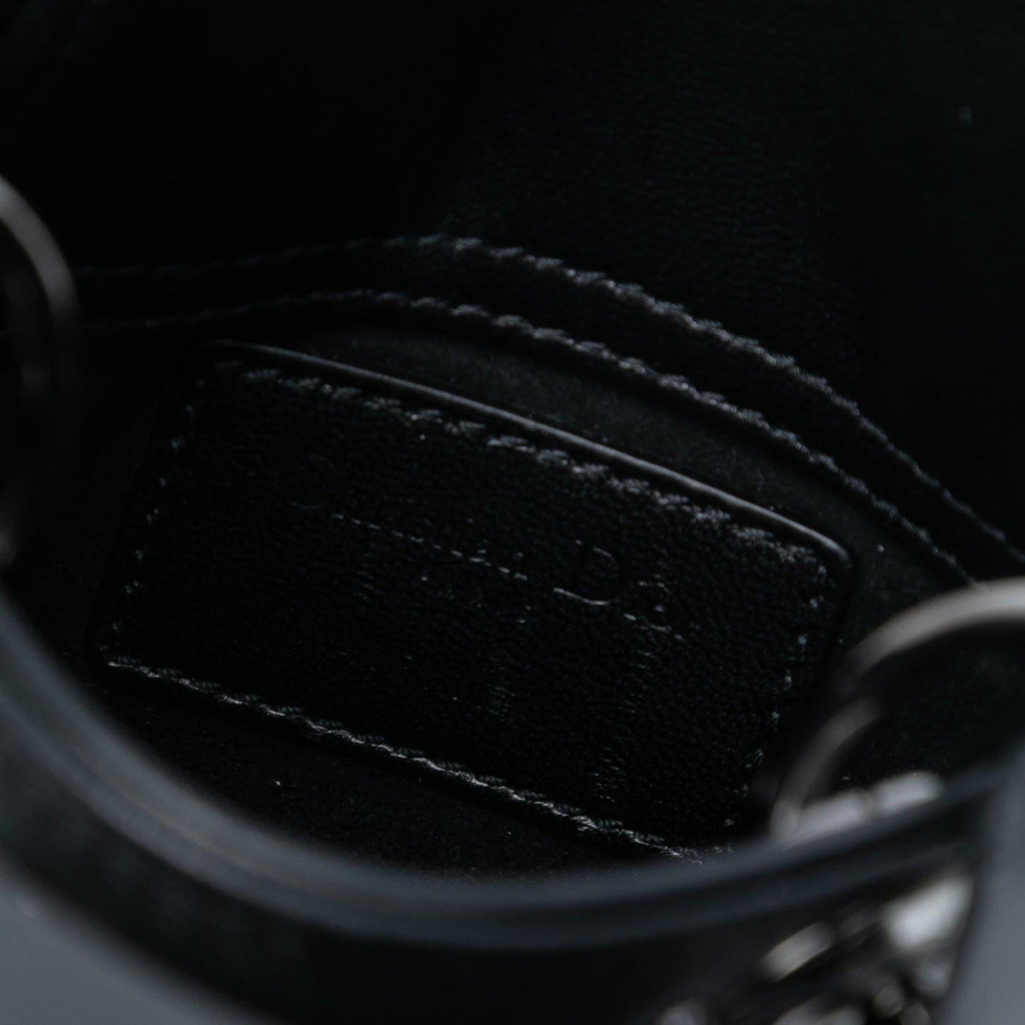 Dior Micro Lambskin Cannage Studded Supple Lady Dior