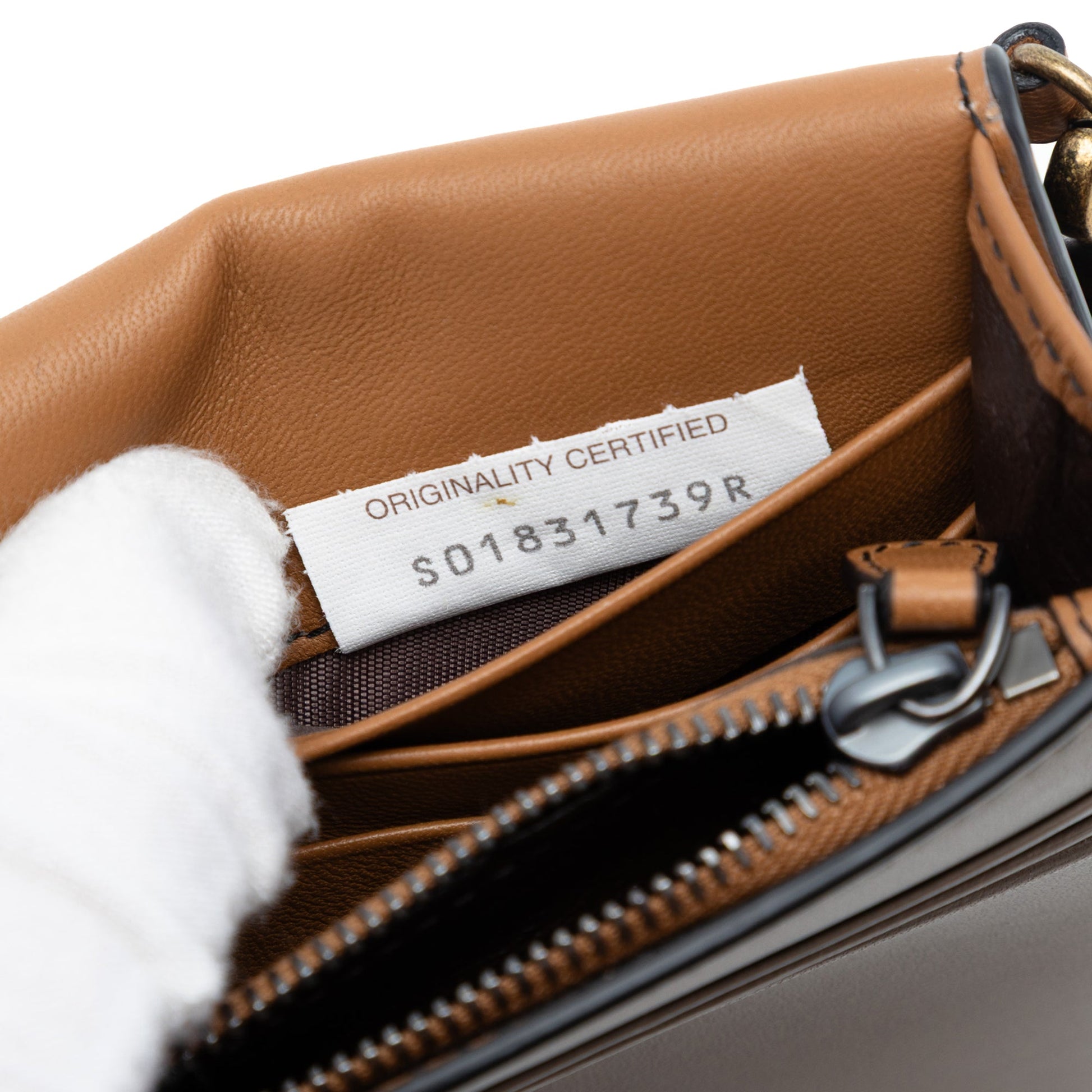 Bottega Veneta Bicolor Leather Wallet on Chain