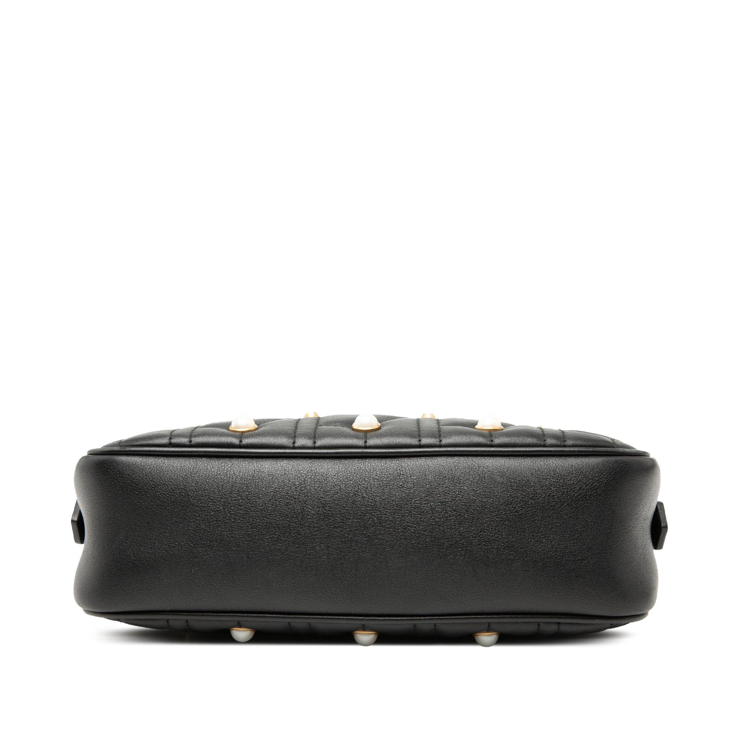 Gucci Small GG Marmont Matelasse Leather Pearl Studded Crossbody
