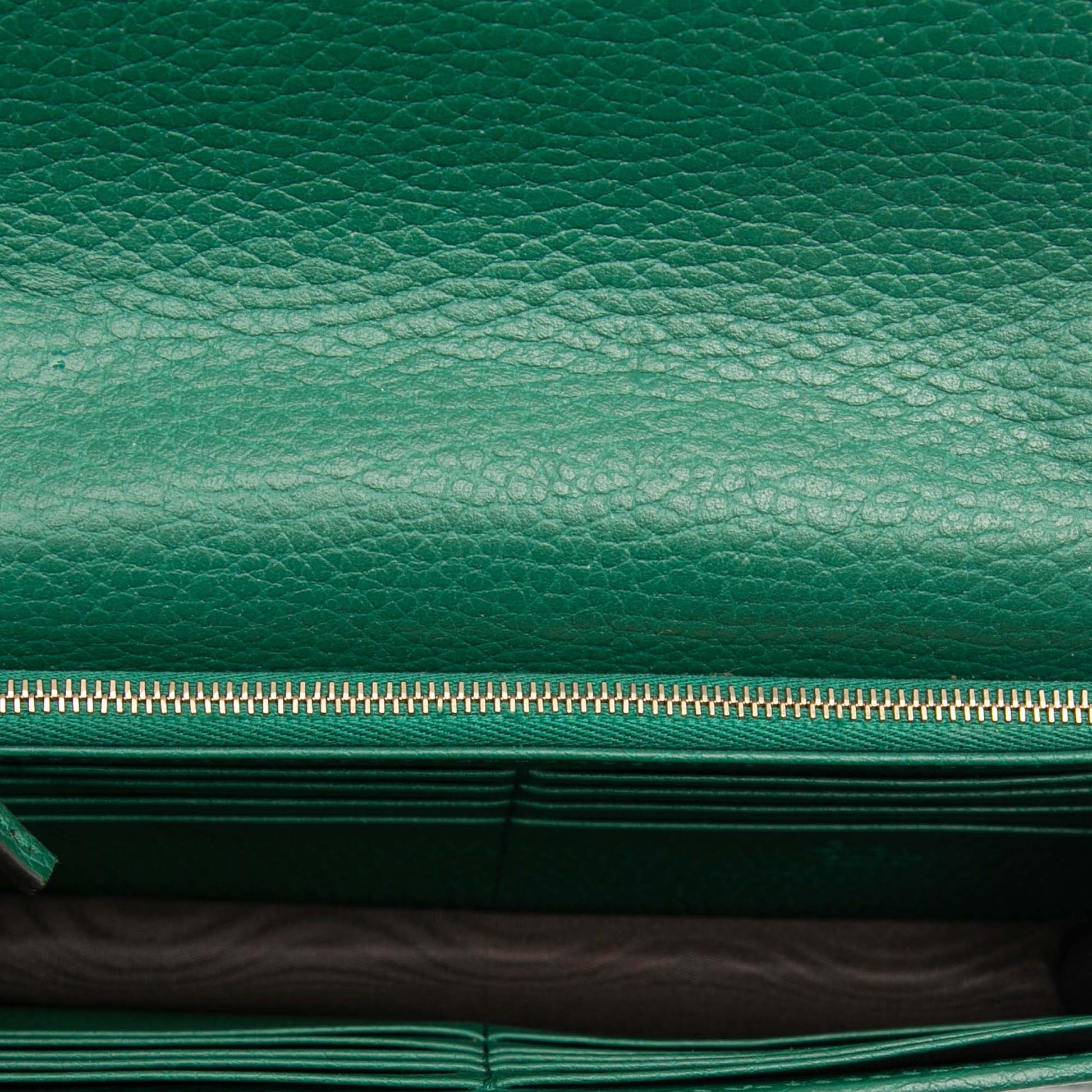 Gucci Interlocking G Dollar Calfskin Wallet on Chain