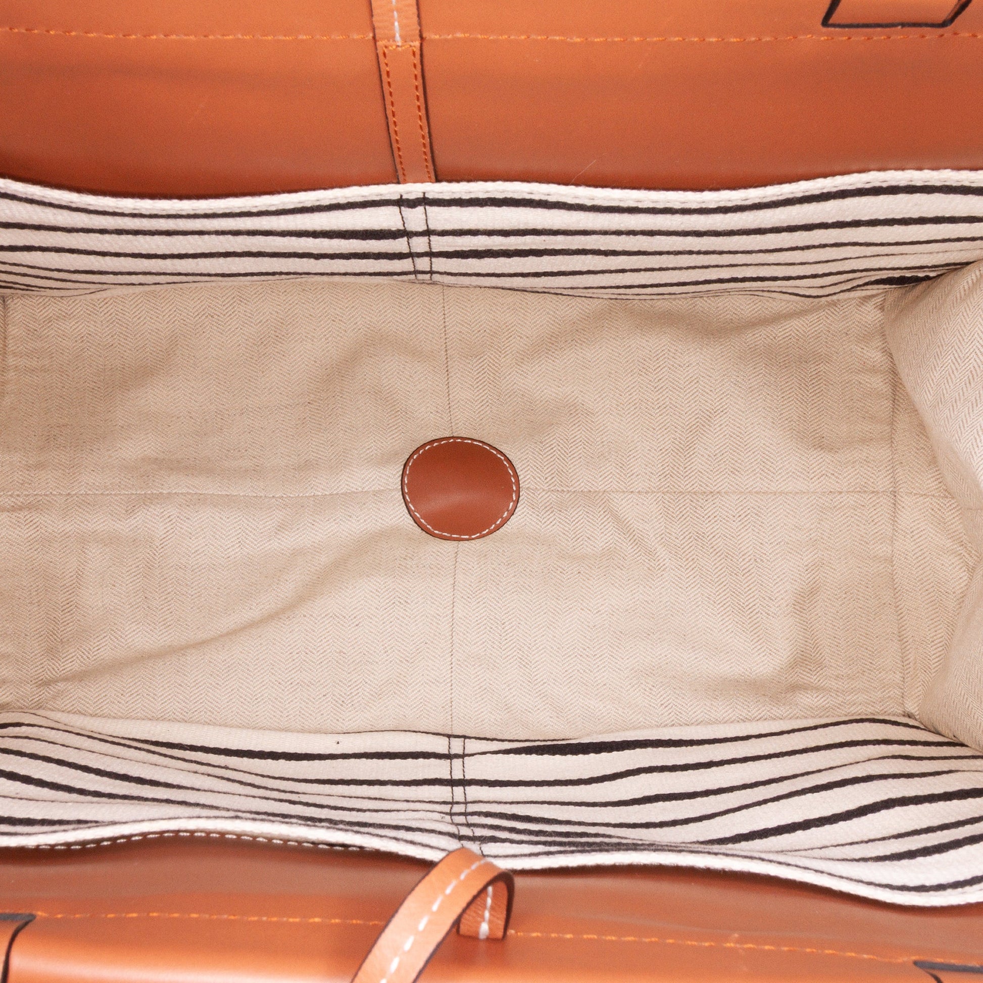LOEWE Paulas Ibiza Large Canvas Stripes Cushion Tote