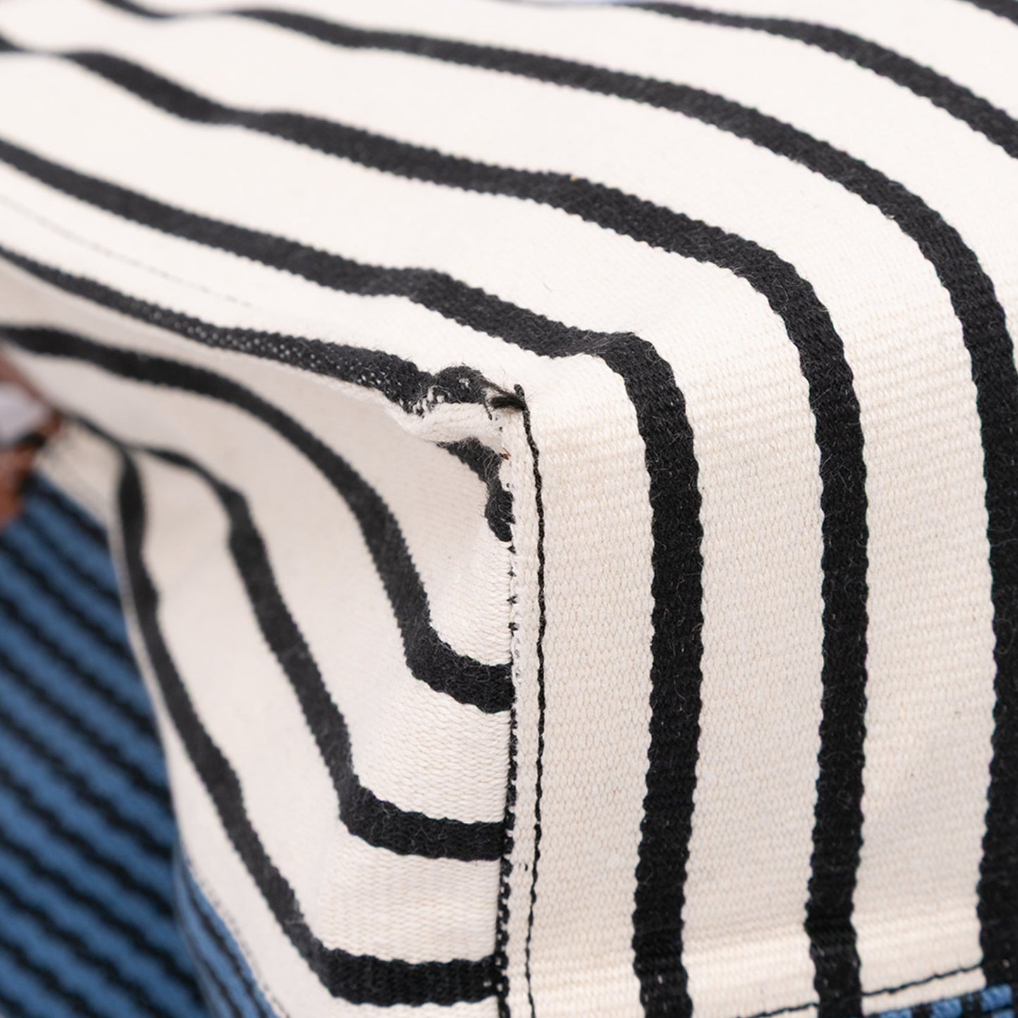 LOEWE Paulas Ibiza Large Canvas Stripes Cushion Tote