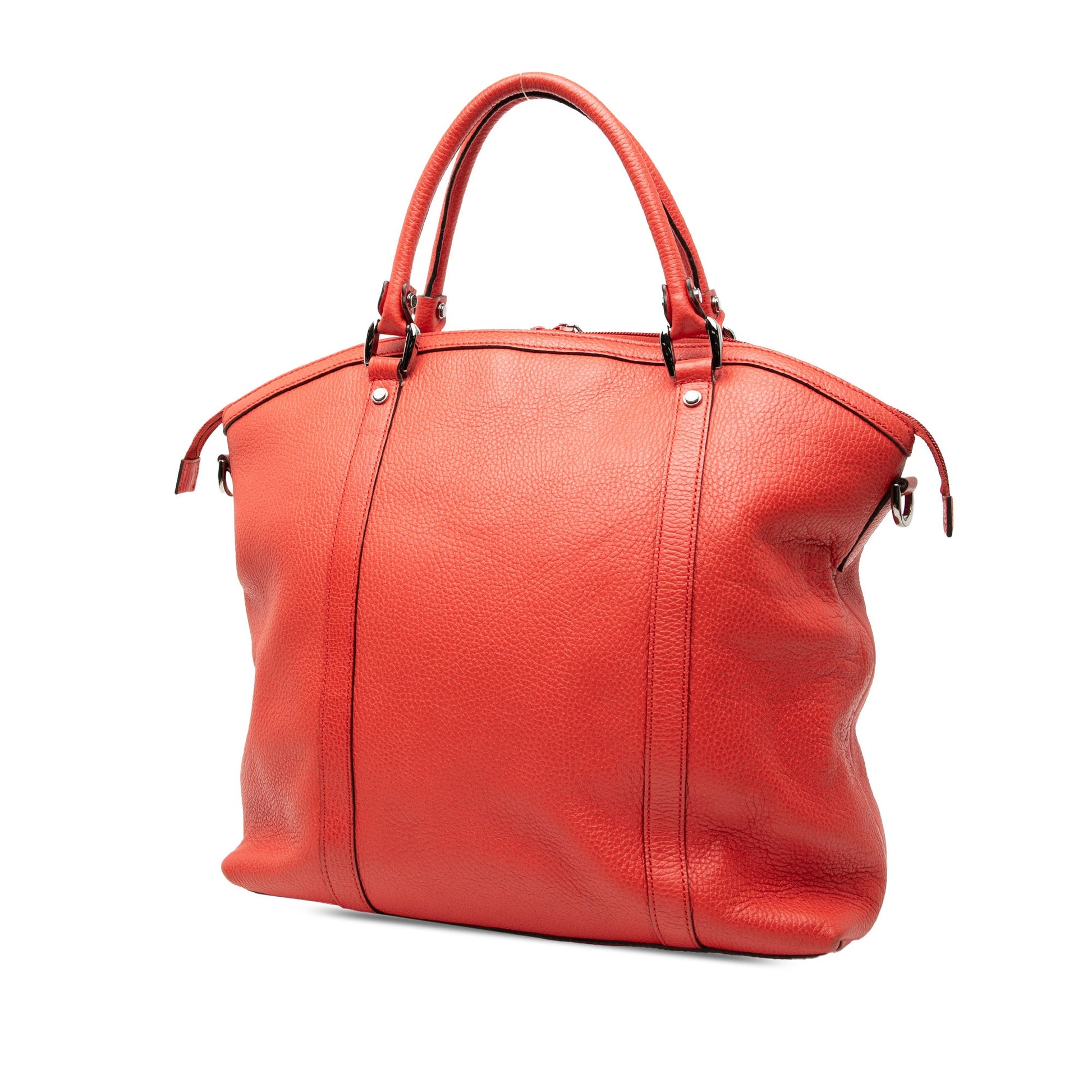 Gucci Large Leather Charm Dome Satchel