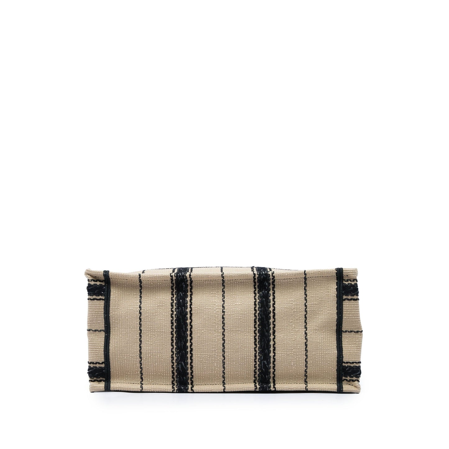 Dior Medium Embroidered Canvas Bayadere Book Tote