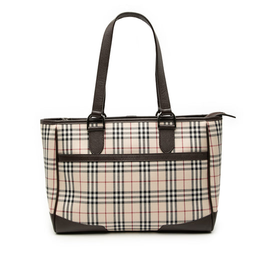 Burberry House Check Canvas Tote