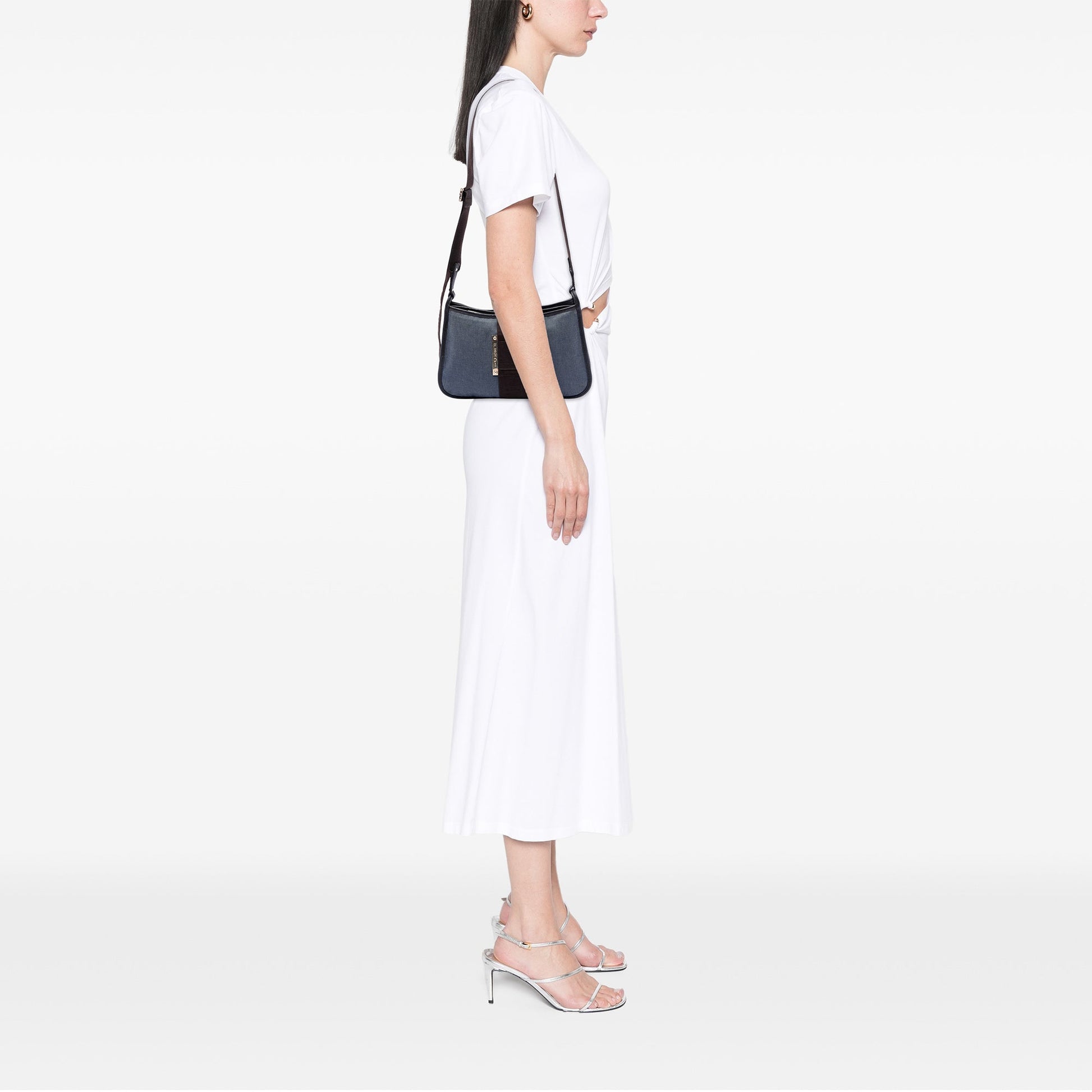 Fendi Denim Pochette Crossbody