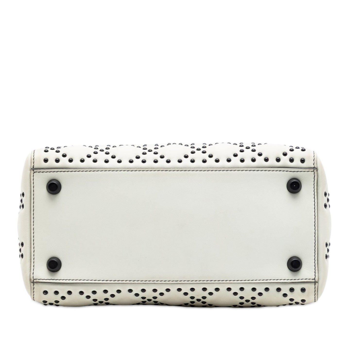 Dior Medium Lambskin Cannage Studded Supple Lady Dior
