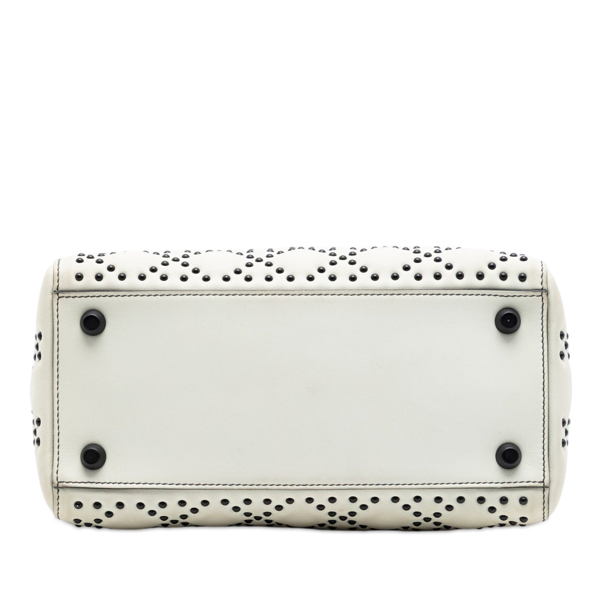Dior Medium Lambskin Cannage Studded Supple Lady Dior