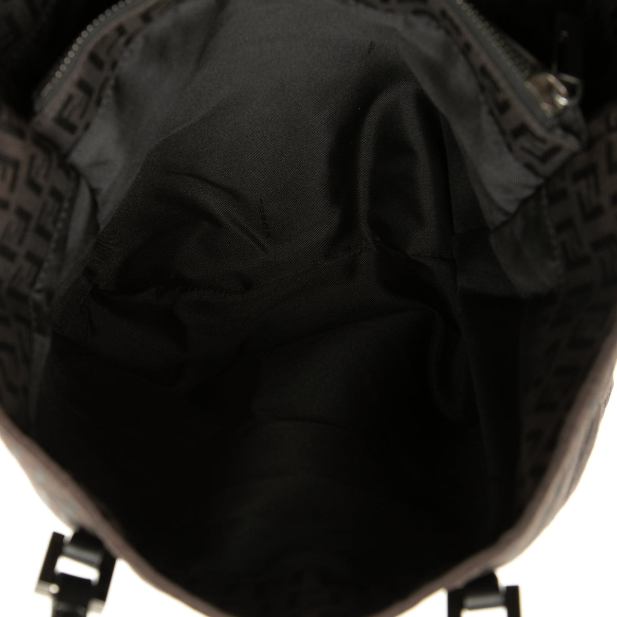 Fendi Zucchino Canvas Tote — Brown