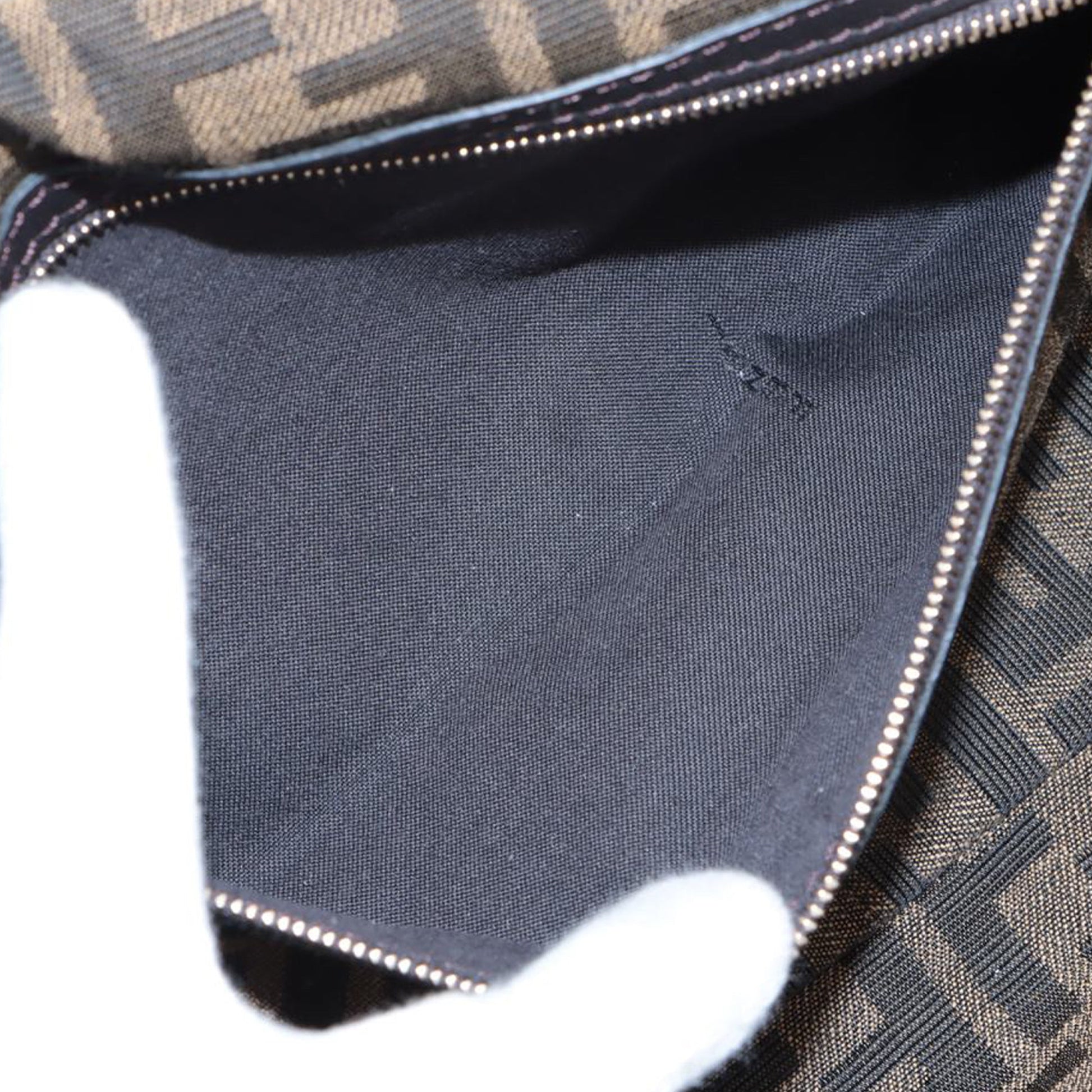 Fendi Medium Zucca Canvas Baguette Satchel