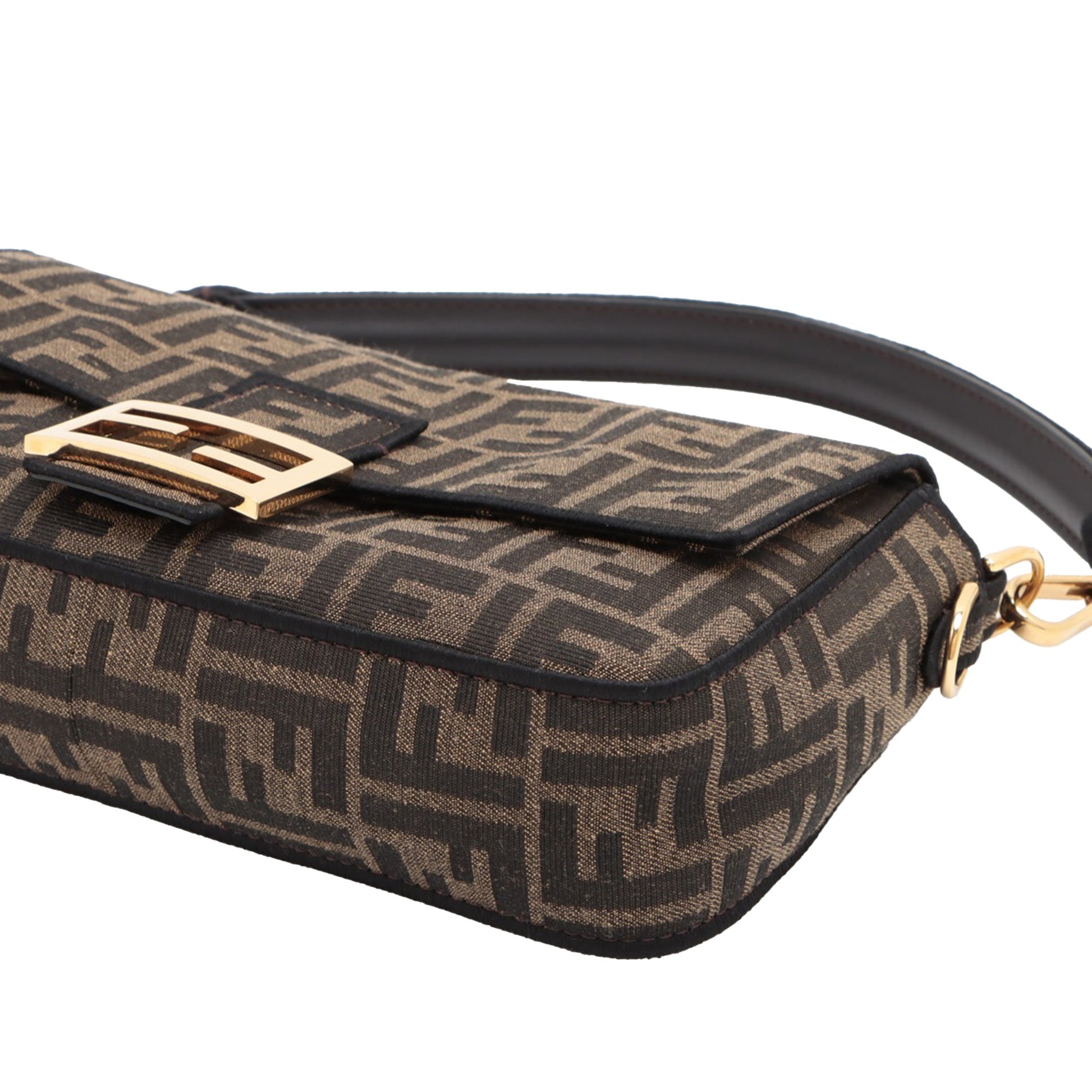 Fendi Medium Zucca Canvas Baguette Satchel