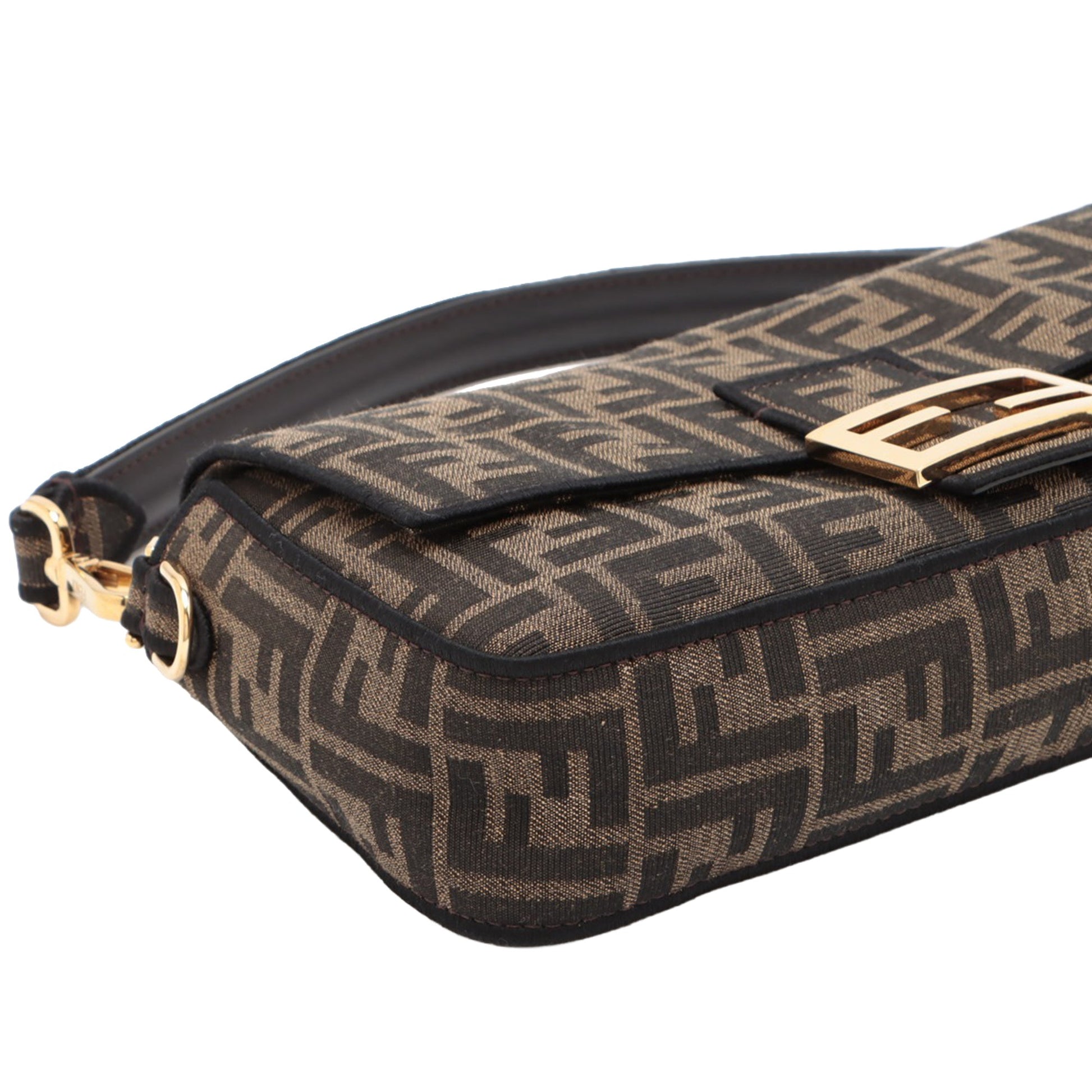 Fendi Medium Zucca Canvas Baguette Satchel