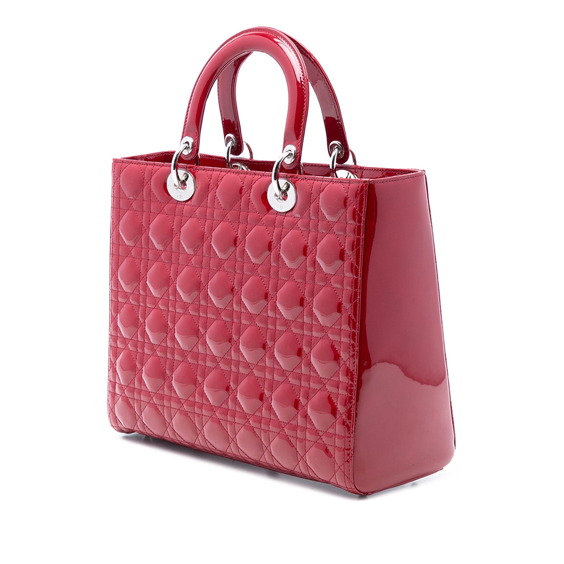 Dior Large Patent Cannage Lady Dior