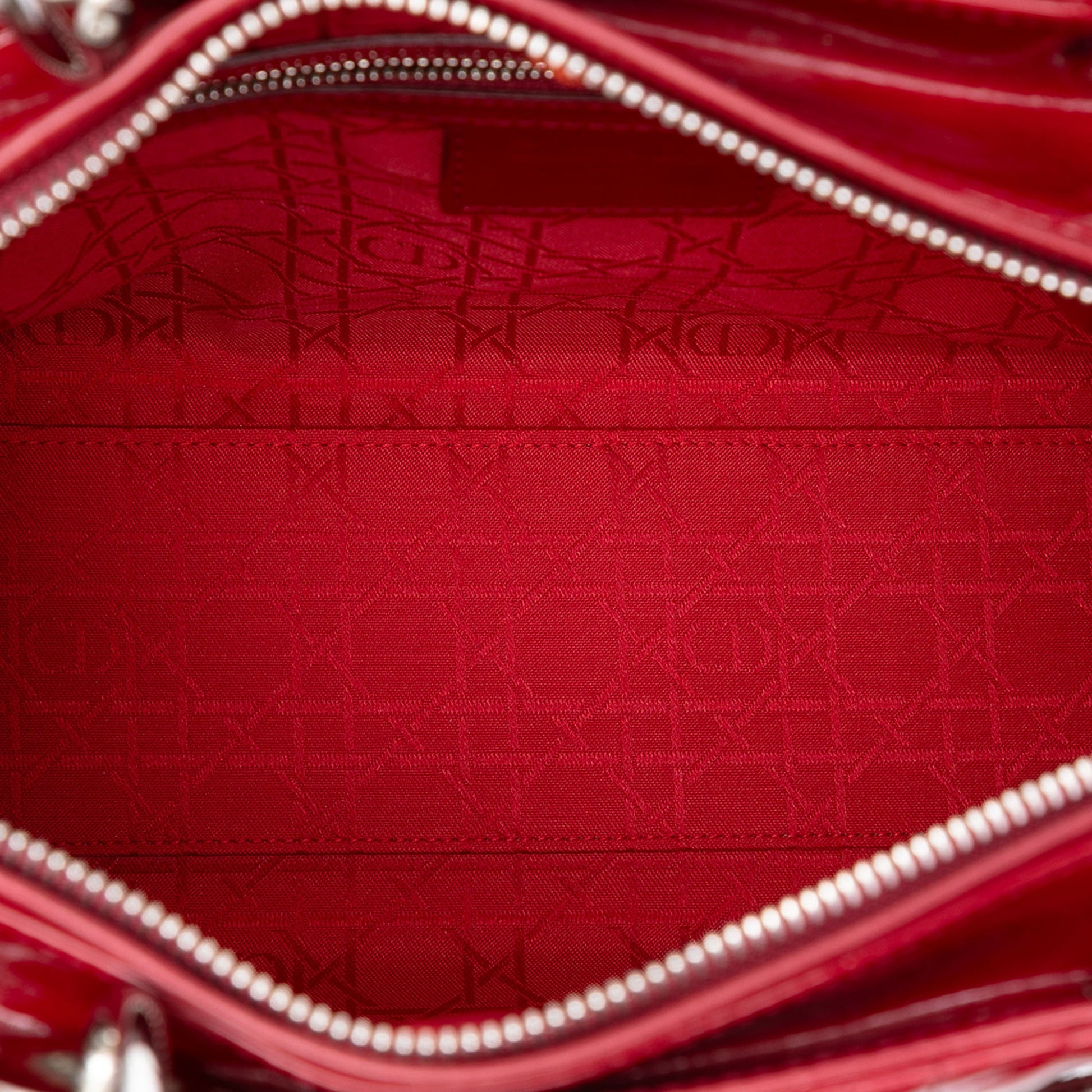 Dior Large Patent Cannage Lady Dior