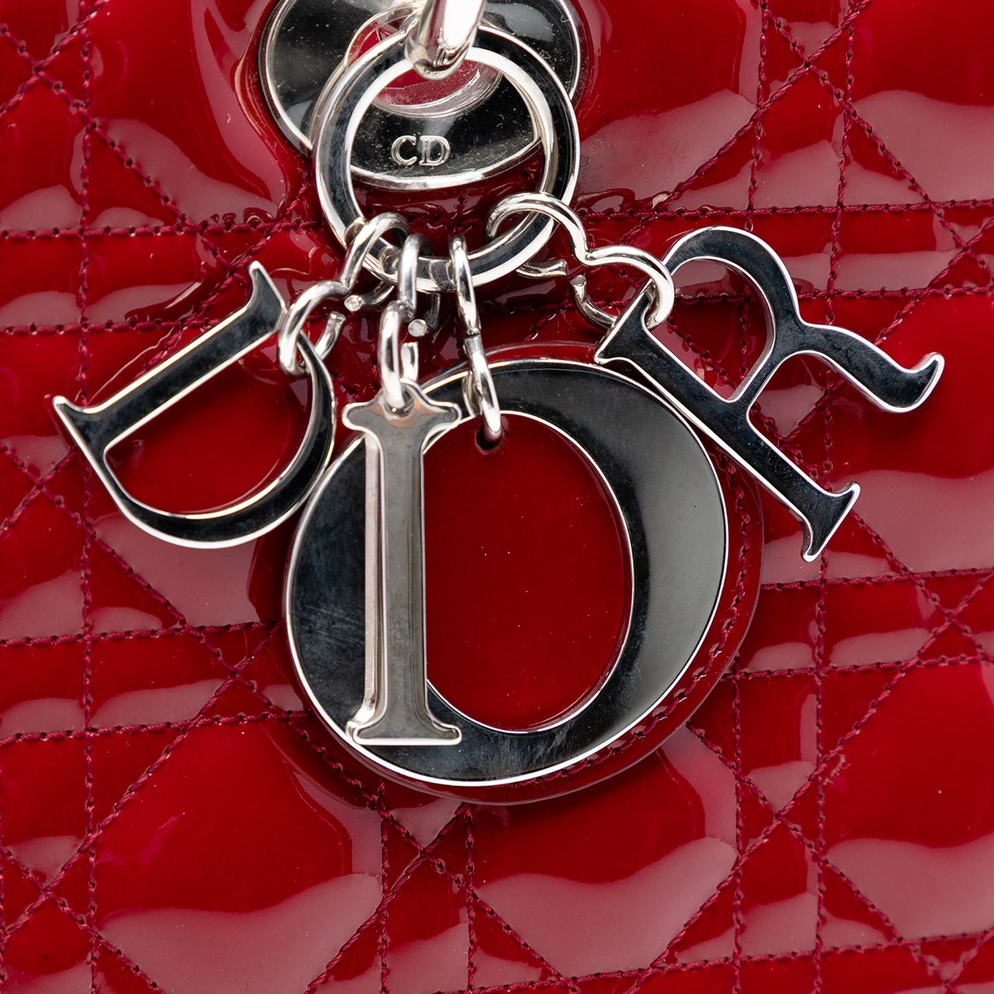 Dior Large Patent Cannage Lady Dior